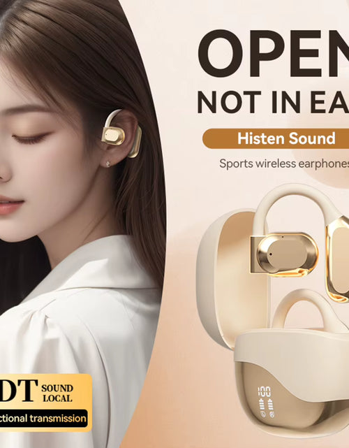 Load image into Gallery viewer, Translator Earbuds Bluetooth 5.4 Noise Cancelling Two-Way Voice Translator Ear Hook Real Time AI Translation Earphone
