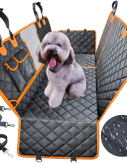 Load image into Gallery viewer, 600D Heavy Dog Seat Cover for Back Seat, Durable Large Dog Car Seat Cover with 2 Seat Belts, Back Seat Cover for Travel Pet Supplies, 100% Waterproof Dog Hammock for Car, SUV, Truck
