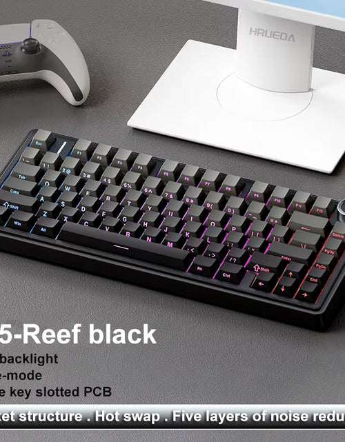 Load image into Gallery viewer, AULA F75 2.4G Wireless/Bluetooth/Wired Gaming Mechanical Keyboard RGB Customized 75% Layout OEM Profile Gasket Structure
