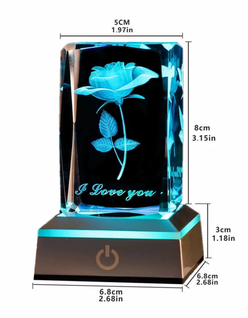 Load image into Gallery viewer, Exquisite Vibrant LED Rose Night Light - Beautiful, Colorful Anniversary, Christmas, Valentine&#39;S Day, Birthday Gift for Mother,
