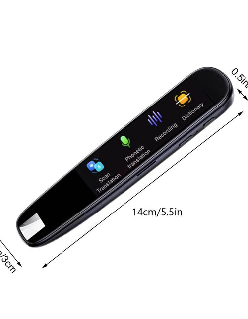 Load image into Gallery viewer, Translation Pen, Bolígrafo Traductor De Idioma, Memory Included Offline Photo Translation Service Electronic Smart Touchscreen Scanning Translation Pen (Black, Abs)
