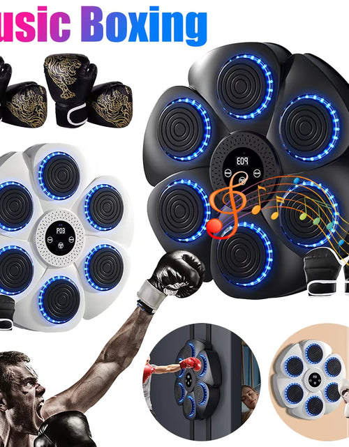 Load image into Gallery viewer, Music Boxing Machine Boxing Reaction Wall Target Adjustable Smart Bluetooth Boxing Machine Wall Mounted Gym Machine Equipment
