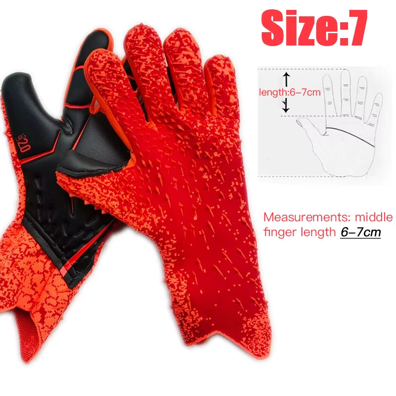 Professional Goalkeeper Gloves Adults Kids Football Latex Thickened Protection Goalkeeper Soccer Sports Football Goalie Gloves