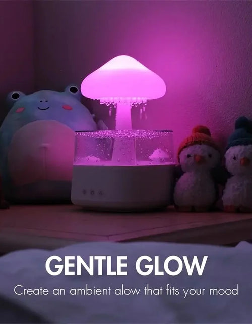 Load image into Gallery viewer, Rain Cloud Humidifier, Mushroom Humidifier, Cloud Humidifier with Adjustable LED Lights, Rain Cloud Diffuser, Remote Control
