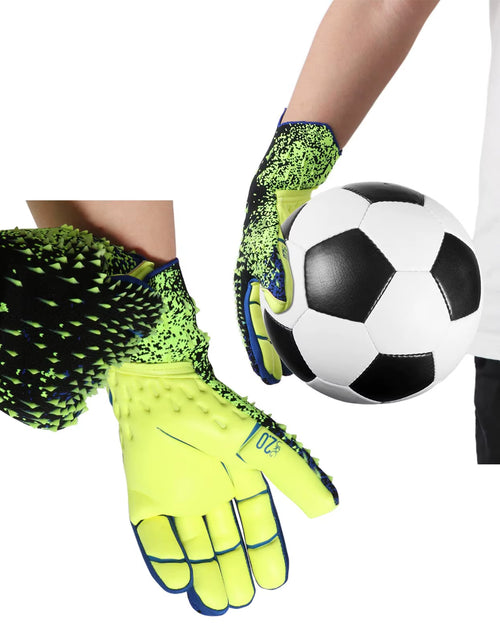 Load image into Gallery viewer, Professional Goalkeeper Gloves Adults Kids Football Latex Thickened Protection Goalkeeper Soccer Sports Football Goalie Gloves
