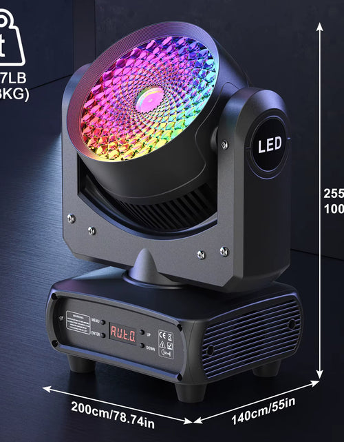 Load image into Gallery viewer, 150W High Brightness Moving Head Light COB+LED RGBW 4In1 Stage Effect Lighting Rotating DMX512 for DJ Party Wedding Disco
