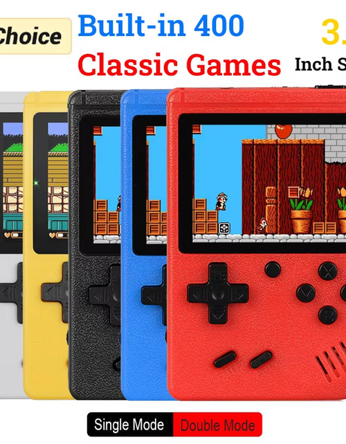 Load image into Gallery viewer, Retro Portable Mini Handheld Video Game Console 8-Bit 3.0 Inch Color LCD Kids Color Game Player Built-In 400 Games
