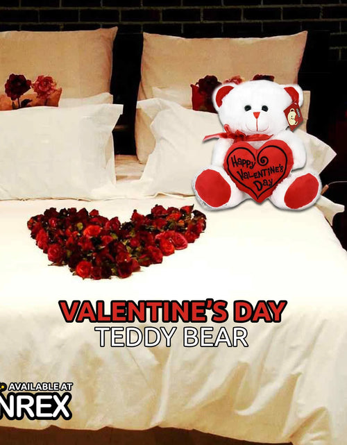 Load image into Gallery viewer, Soft Stuffed Teddy Bear - Happy Valentine&#39;S Day Bear for Girlfriend, Boyfriend, Wife, Husband - White with Red Message
