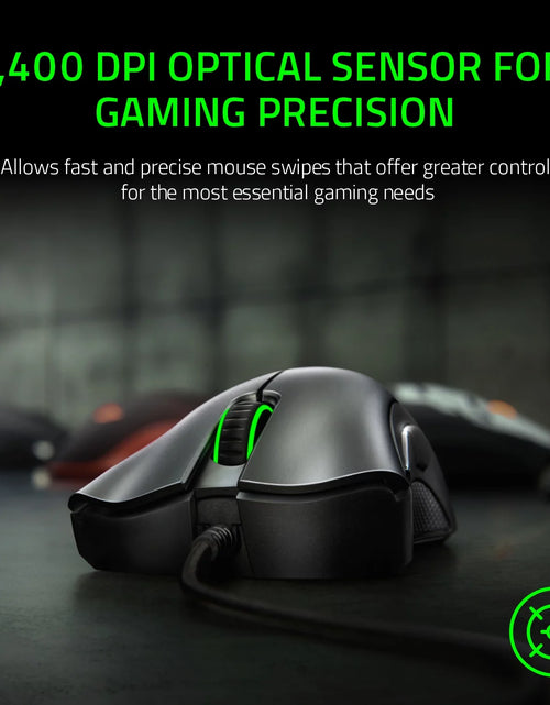 Load image into Gallery viewer, Deathadder Essential Wired Optical Gaming Mouse for PC, 5 Buttons, Black
