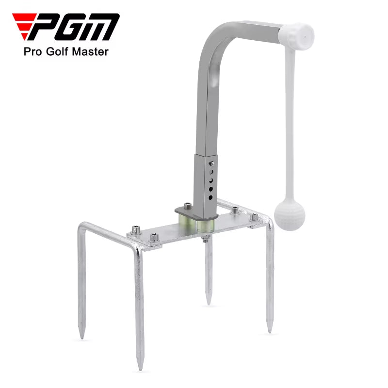 Portable Golf Swing Trainer Inserted Ground Adjustable Height 360 Rotation Golf Practice Beginners Training Aids HL008