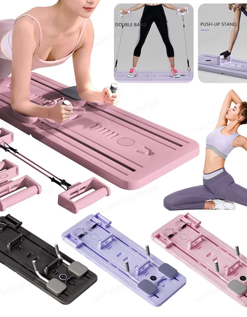 Load image into Gallery viewer, Abdominal Exercise Board Fitness Board Automatic Rebound Leg &amp; Arm Toner Multifunctional Pilates Reformer Set Fitness Equipment
