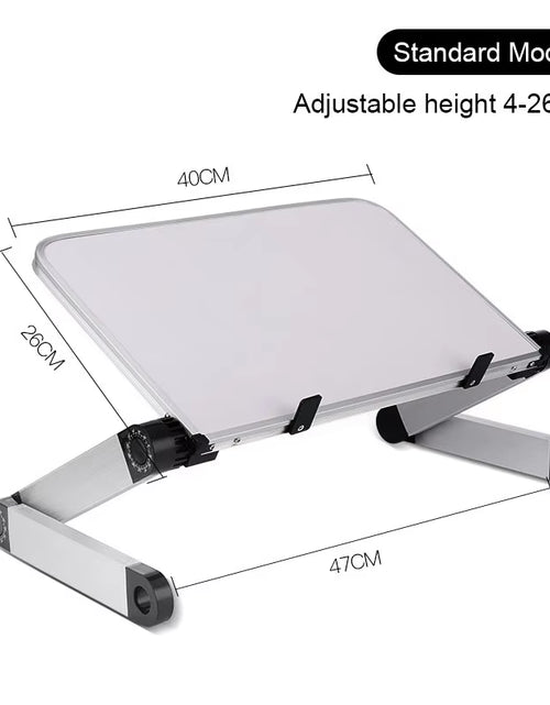 Load image into Gallery viewer, Adjustable Aluminum Alloy Folding Laptop Stand Multifunctional Notebook Computer Lapdesk for TV Bed Sofa PC Table Desk Stand
