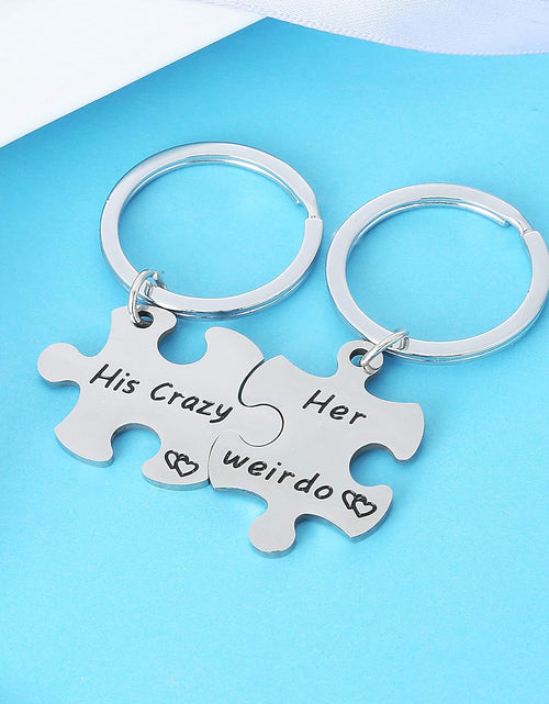 Load image into Gallery viewer, Gifts for Couples Boyfriend Girlfriend Couples Keychains for Husband Wife Valentine&#39;S Day Gift
