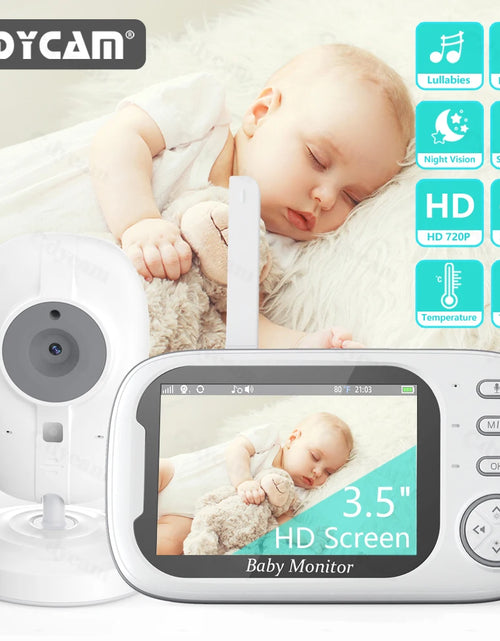 Load image into Gallery viewer, New 3.5 Inch Wireless Video Baby Monitor Night Vision Temperature Monitoring 2 Way Audio Talk Baby Nanny Security Camera
