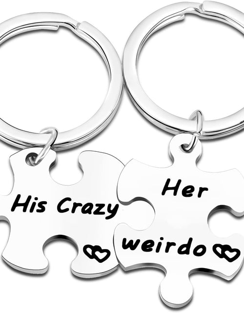 Load image into Gallery viewer, Gifts for Couples Boyfriend Girlfriend Couples Keychains for Husband Wife Valentine&#39;S Day Gift
