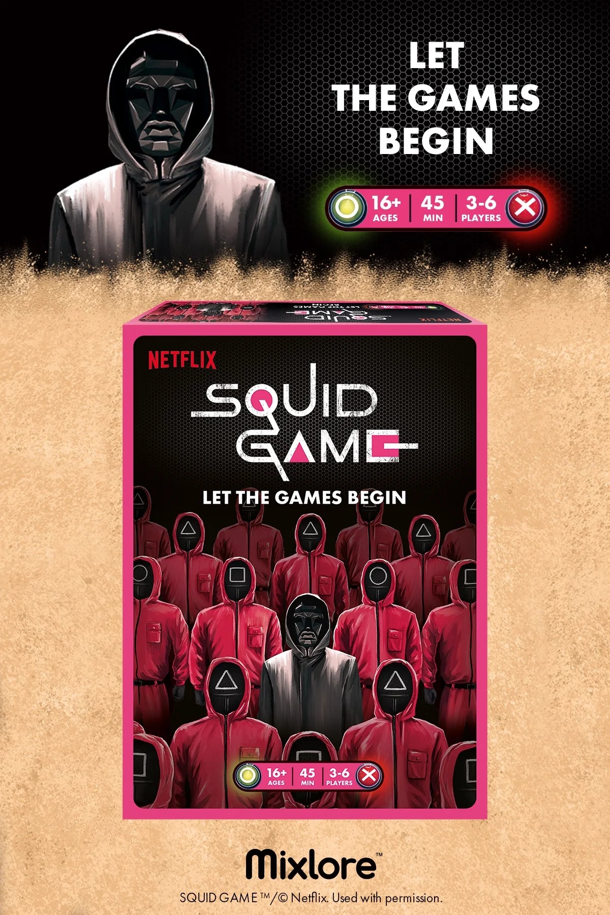 Netflix Squid Game Competitive Board Game for Ages 16 and Up, from