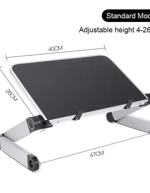 Load image into Gallery viewer, Adjustable Aluminum Alloy Folding Laptop Stand Multifunctional Notebook Computer Lapdesk for TV Bed Sofa PC Table Desk Stand
