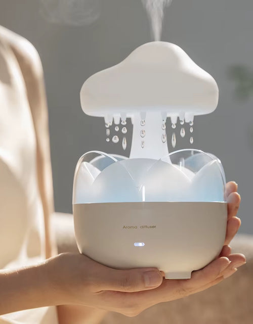 Load image into Gallery viewer, Mushroom Rain Air Humidifier Electric Aroma Diffuser Colorful Night Lights Rain Cloud Smell Distributor Relax Water Drops Sounds
