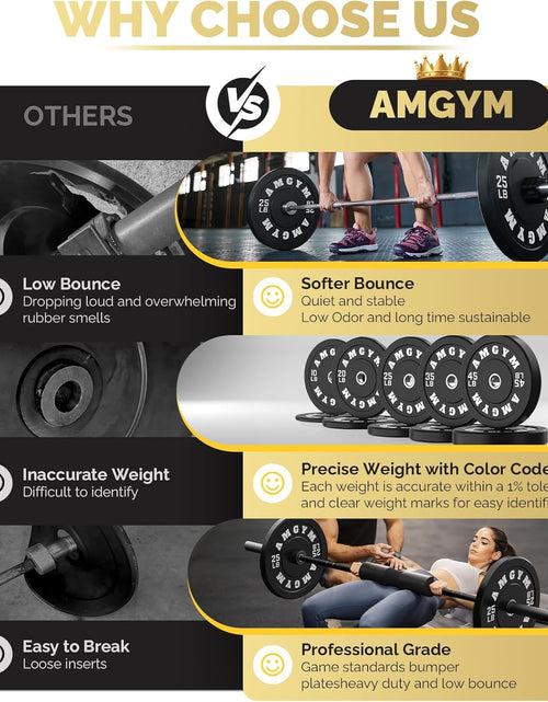 Load image into Gallery viewer, LB Bumper Plates Olympic Weight Plates, Bumper Weight Plates, Steel Insert, Strength Training
