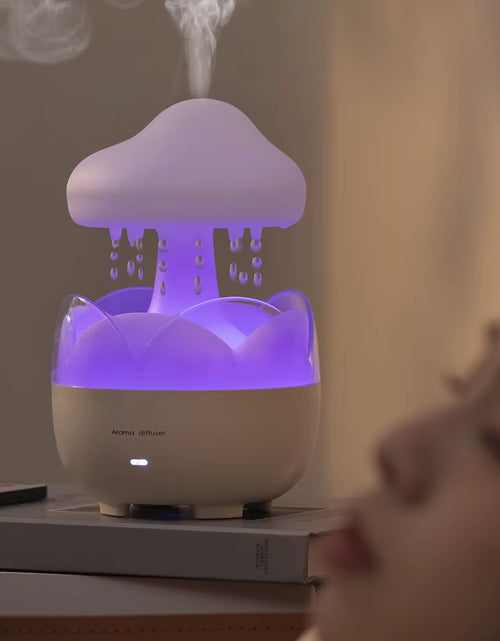 Load image into Gallery viewer, Mushroom Rain Air Humidifier Electric Aroma Diffuser Colorful Night Lights Rain Cloud Smell Distributor Relax Water Drops Sounds
